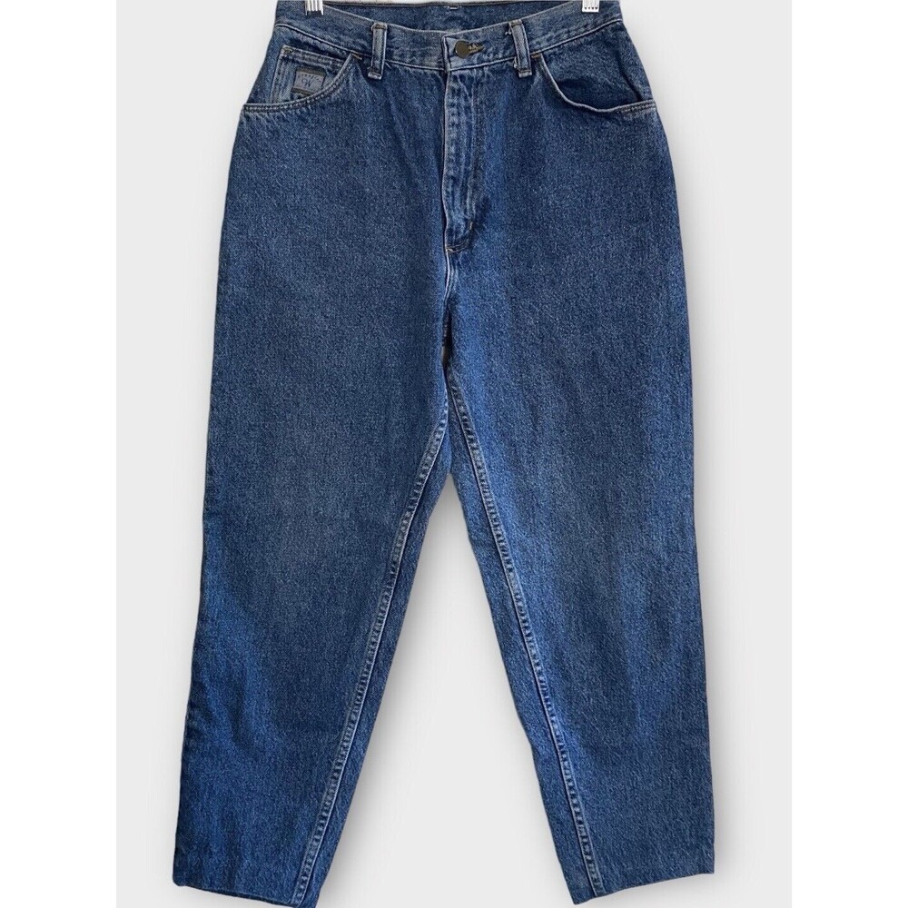 Vintage Wrangler Jeans Womens 26 x 25.5 Mom Blue Denim Tapered Leg High Waist - Picture 2 of 13